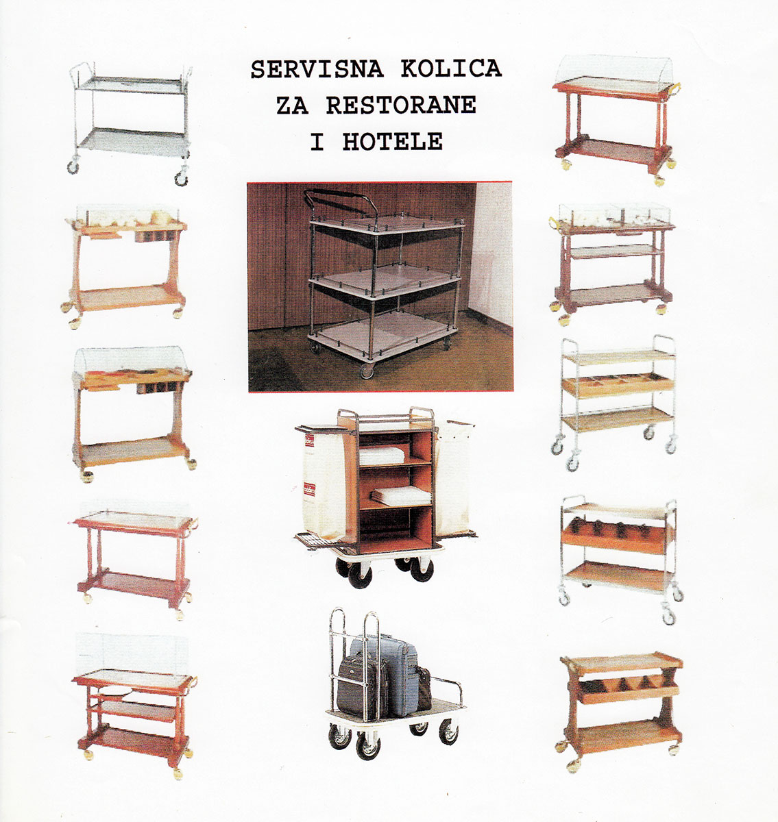 Servisna kolica za restorane i hotele